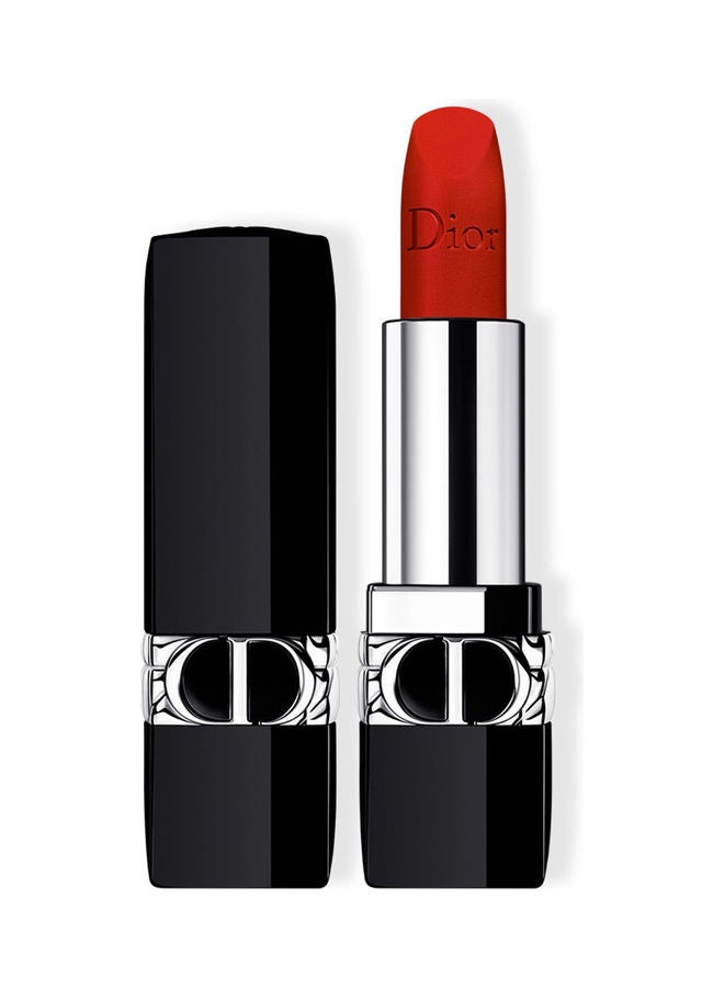 Dior - Rouge Dior Refillable Lipstick 999 Velvet Red - Image 1