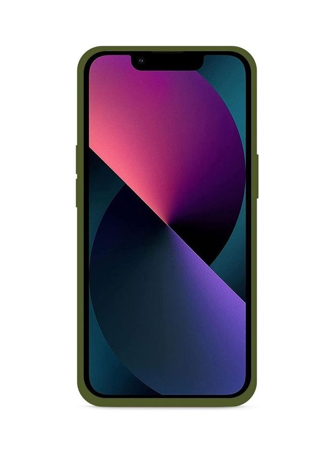 MARGOUN - Apple iPhone 14 Case Silicone Cover Liquid Gel Soft Ultra Slim Shockproof Back Cover Full Body Protection 6.1 Inch Forest Green - Image 1