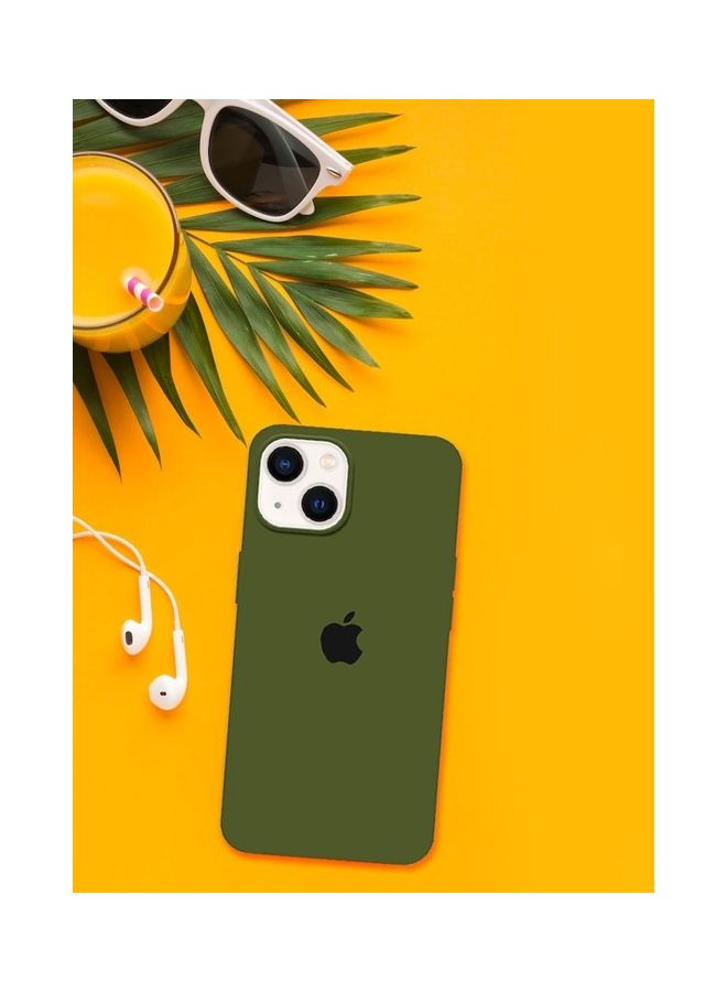 MARGOUN - Apple iPhone 14 Case Silicone Cover Liquid Gel Soft Ultra Slim Shockproof Back Cover Full Body Protection 6.1 Inch Forest Green - Image 1