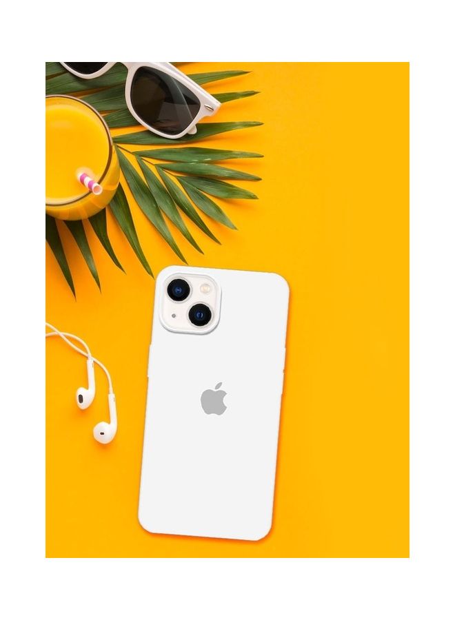 MARGOUN - Silicone Cover Liquid Gel Soft Ultra Slim Shockproof Back Case Cover Full Body Protection For Apple iPhone 14 6.1 inch White - Image 1