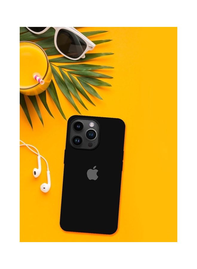 MARGOUN - Silicone Case Cover Liquid Gel Soft Ultra Slim Shockproof Back Cover Full Body Protection For Apple iPhone 14 Pro Max 6.7 inch Black - Image 1
