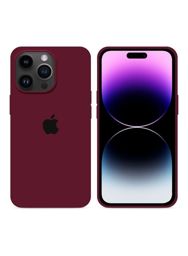 MARGOUN - Silicone Case Cover Liquid Gel Soft Ultra Slim Shockproof Back Cover Full Body Protection For Apple iPhone 14 Pro Max 6.7 inch Eggplant - Image 1