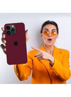 MARGOUN Silicone Case Cover Liquid Gel Soft Ultra Slim Shockproof Back Cover Full Body Protection For Apple iPhone 14 Pro Max 6.7 inch Eggplant  - Image 4