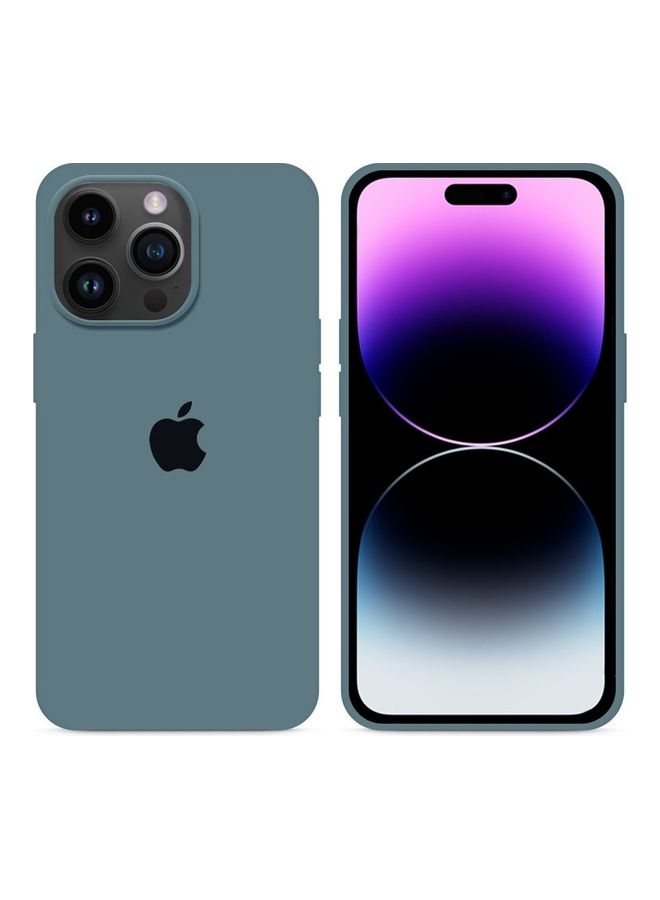 MARGOUN - Silicone Cover Liquid Gel Soft Ultra Slim Shockproof Back Case Cover Full Body Protection For Apple iPhone 14 Pro 6.1 inch Cactus Green - Image 1