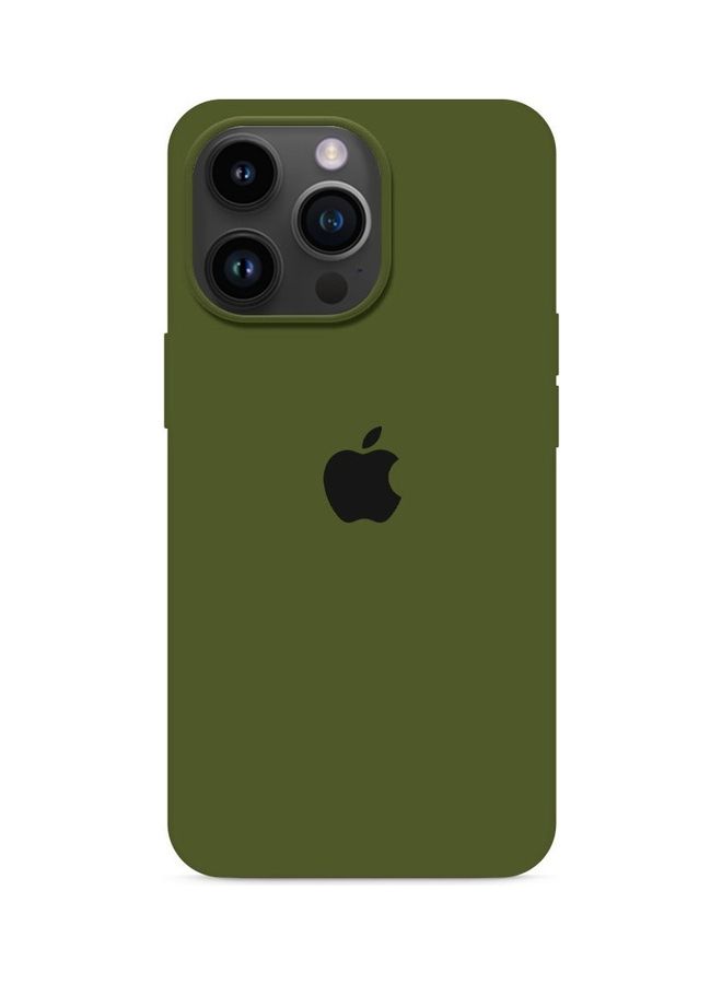 MARGOUN - Silicone Cover Liquid Gel Soft Ultra Slim Shockproof Back Case Cover Full Body Protection For Apple iPhone 14 Pro 6.1 inch Forest Green - Image 1