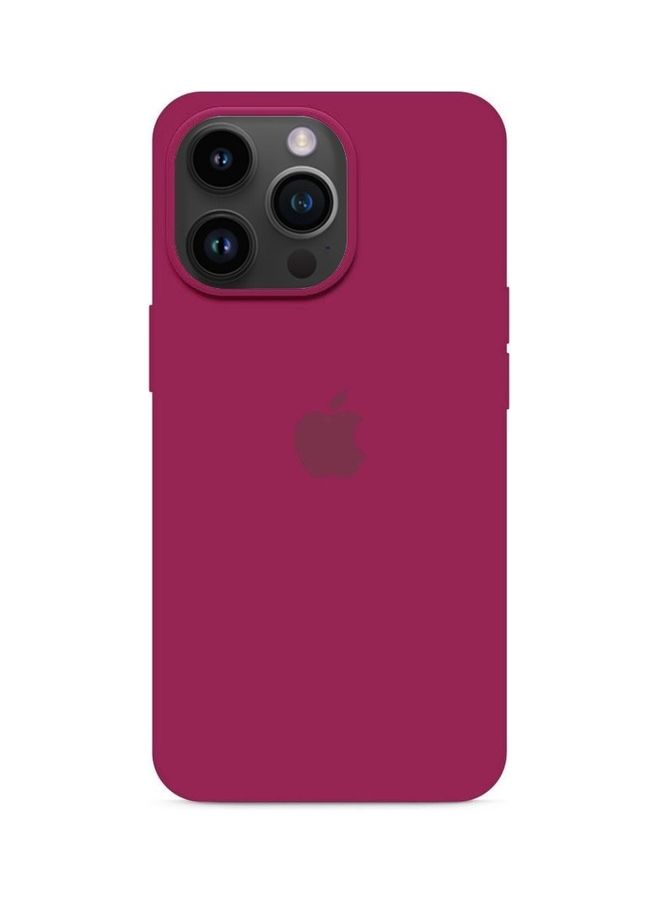 MARGOUN Silicone Cover Liquid Gel Soft Ultra Slim Shockproof Back Case Cover Full Body Protection For Apple iPhone 14 Pro 6.1 inch Maroon Maroon - Image 1