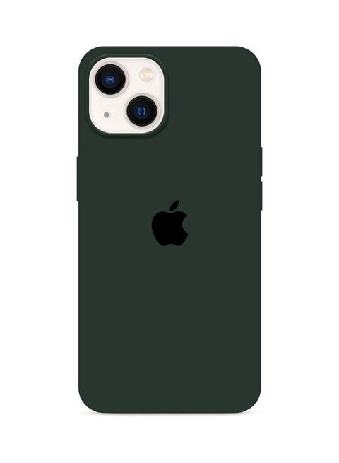 Silicone Case Cover Liquid Gel Soft Ultra Slim Shockproof Back Cover Full Body Protection For Apple iPhone 14 Plus 6.7 inch Olive Green