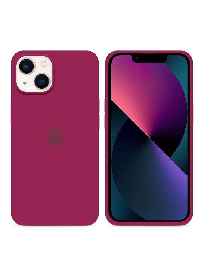 MARGOUN - Silicone Case Cover Liquid Gel Soft Ultra Slim Shockproof Back Cover Full Body Protection For Apple iPhone 14 Plus 6.7 inch Maroon - Image 1