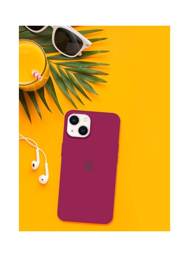MARGOUN - Silicone Case Cover Liquid Gel Soft Ultra Slim Shockproof Back Cover Full Body Protection For Apple iPhone 14 Plus 6.7 inch Maroon - Image 1