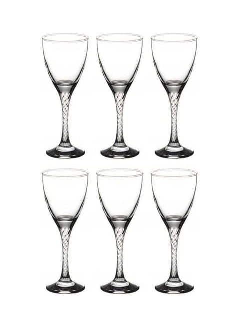 Twist Cup Set for Water and Juices, 6 Count Clear