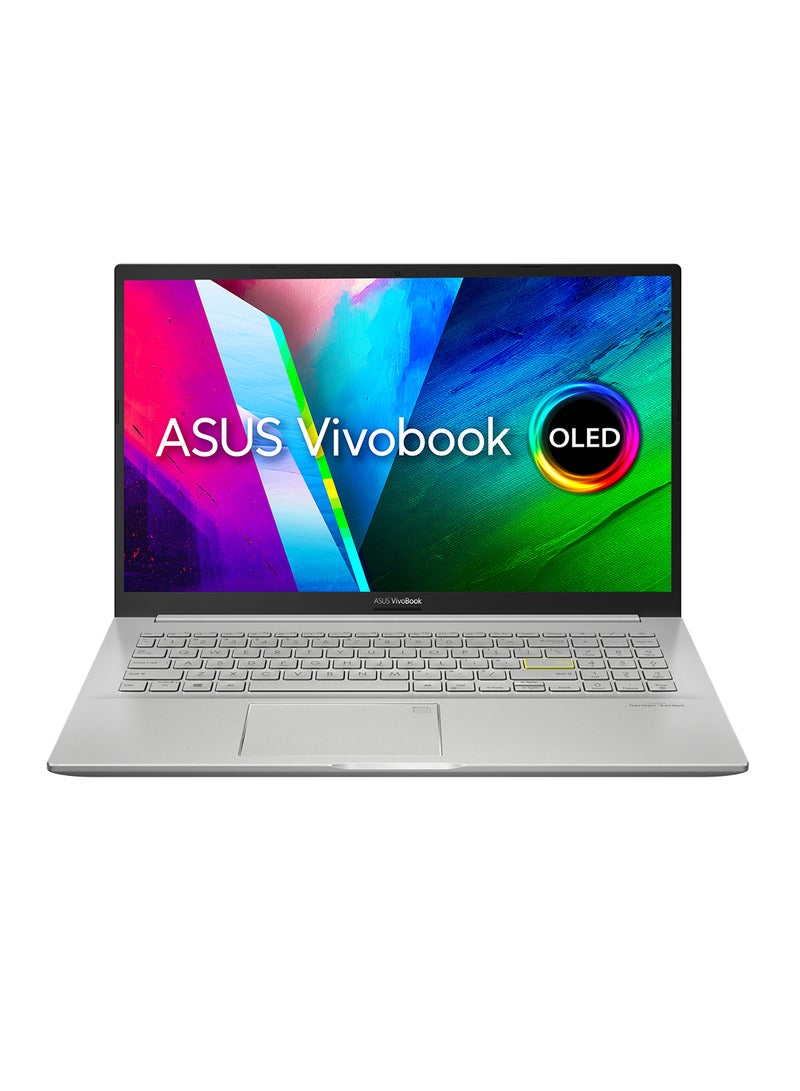 ASUS - VivoBook 15 OLED K513EQ-OLED005W With 15.6-Inch Display, 11th Gen Intel Core i5-1135G7 Processor/8GB RAM/512GB SSD/2GB NVIDIA GeForce MX350 Graphics Card/ English/Arabic Spangle Silver - Image 1