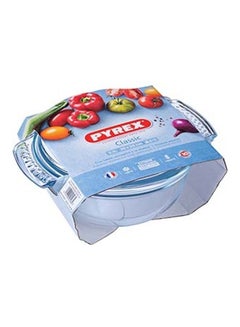 PYREX Classic Easy Grip Glass Round Casserole High Resistance Clear Roundcm  - Image 1