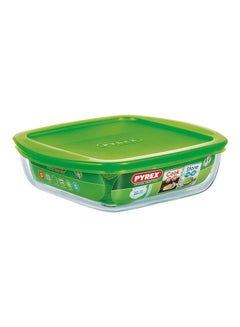 Square Dish With Lid Green 20cm - v1665387108/N53356264A_1