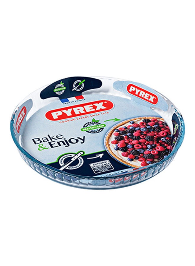 PYREX Bake And Enjoy Glass Flan Dish High Resistance Clear 28cm - Image 4