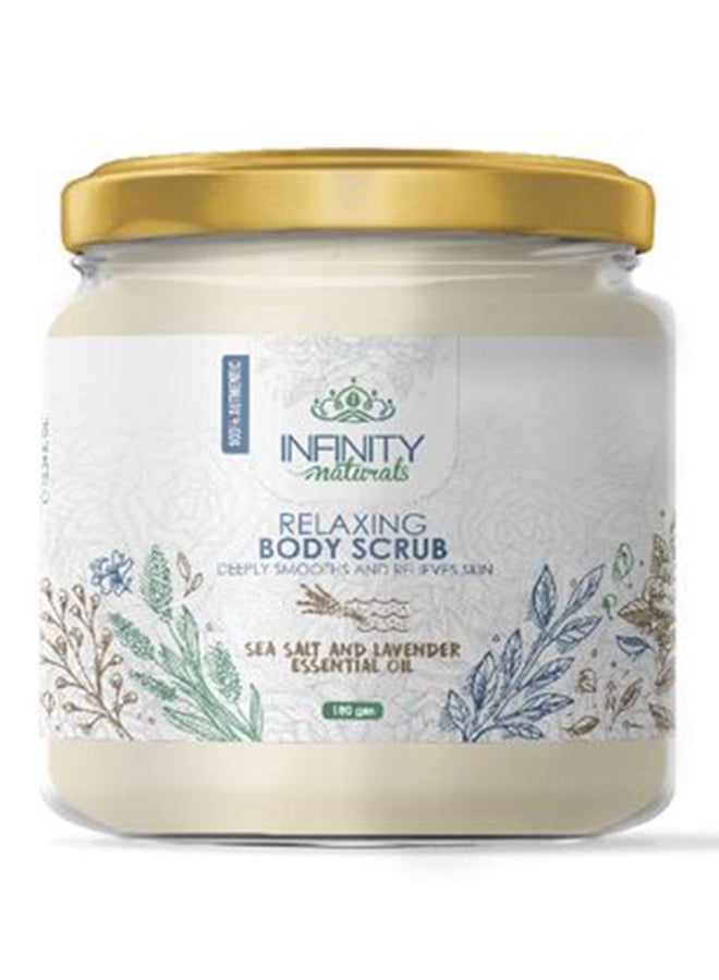 Infinity Naturals Relaxing  Body Scrub Sea Salt And Lavender Essential Oil Multicolor 325grams 