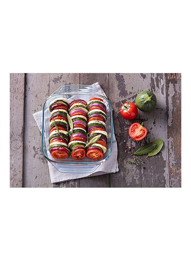 بيريكس وعاء شوي إريزيستيبل من الزجاج بتصميمٍ مستطيل وعالي المقاومة، آمن للاستخدام في الفرن والمجمد والميكرويف 27x17x6سم - Image 4