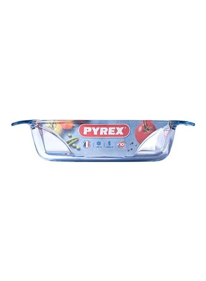 PYREX Irresistible Glass Oval Roaster High Resistance Easy Grip Clear 30x21cm - Image 2