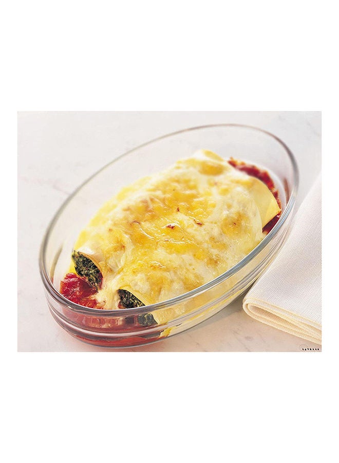 PYREX Glass Oval Roaster Clear 35x24cm - Image 4