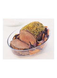 PYREX Glass Oval Roaster Clear 35x24cm  - Image 5