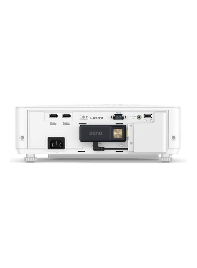 BenQ - 4K HDR Gaming Projector TK700STi White And Brown - Image 1
