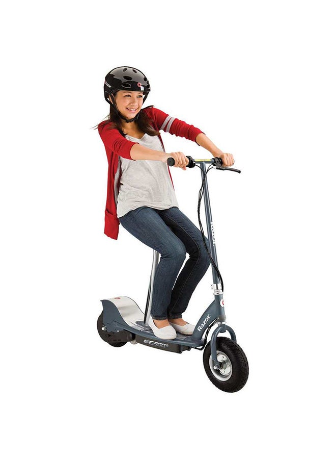 Razor - E300 Electric Scooter Grey, Rechargeable 24v (two 12v) sealed lead-acid battery system, All-steel frame, Speed up to 24 Km/h. - Image 1