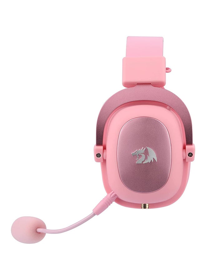 REDRAGON H510 Zeus 2 Gaming Headset - 7.1 Surround Sound - Noise Cancelation Microphone - Detachable Microphone and Cable - Pink  - Image 2
