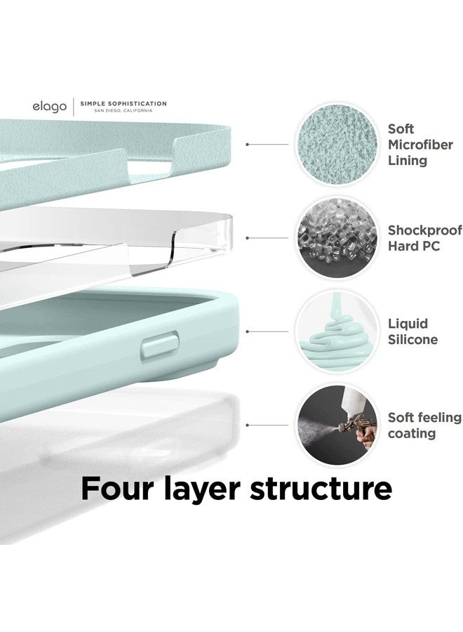 روك بو حافظة Rock Pow متوافقة مع iPhone 14 Pro Max، حافظة سيليكون سائلة، غطاء حماية كامل للجسم، مقاومة للصدمات، حافظة هاتف نحيفة، بطانة ناعمة من الألياف الدقيقة مضادة للخدش، 6.7 بوصة - Image 5