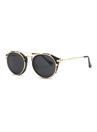 Retro Dual Use Round Frame Sunglasses B1813-C1 - v1665406538/N12731232A_1