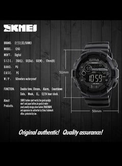 Men's Digital Sport Watch 1243 - v1665406544/N13310254A_7