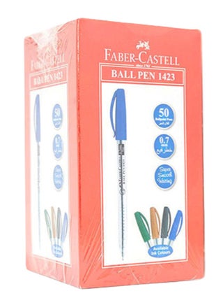 50-Piece Ball Pen Set Blue 0.7mm Tip Blue - v1665406545/N14452641A_1