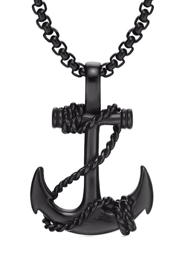Generic Stainless Steel Anchor Pendant Necklace  - Image 1