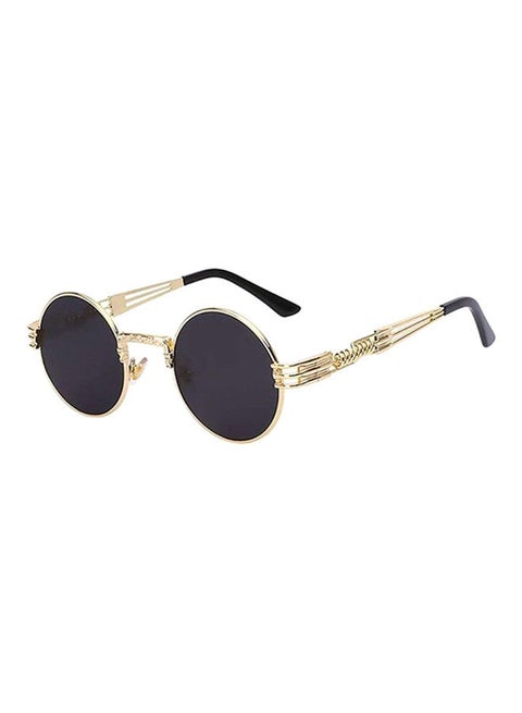 UV Protection Round Frame Sunglasses - Lens Size: 48 mm