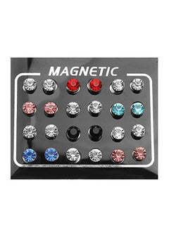 Pair Of 12 Cubic Zirconia Magnetic Metal Studs - v1665406553/N21532872A_2