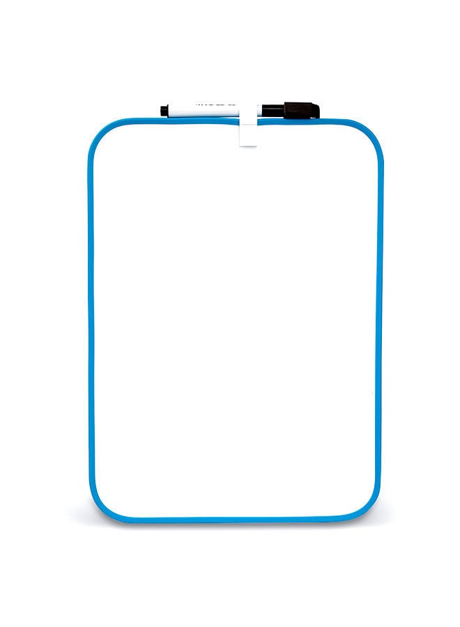 Maxi Double Side Drywipe Magnetic Whiteboard With Small Marker And Magnetic Eraser White  - Image 2