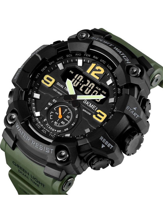 Men's Analog Digital Waterproof And Sport Wrist Watch - 56 mm - Green - v1665406571/N45429609A_2