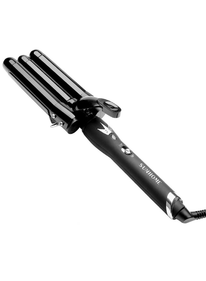 3-Barrel Electric Iron Hair Curler,25mm Black 380mm - v1665410241/N30731041A_13