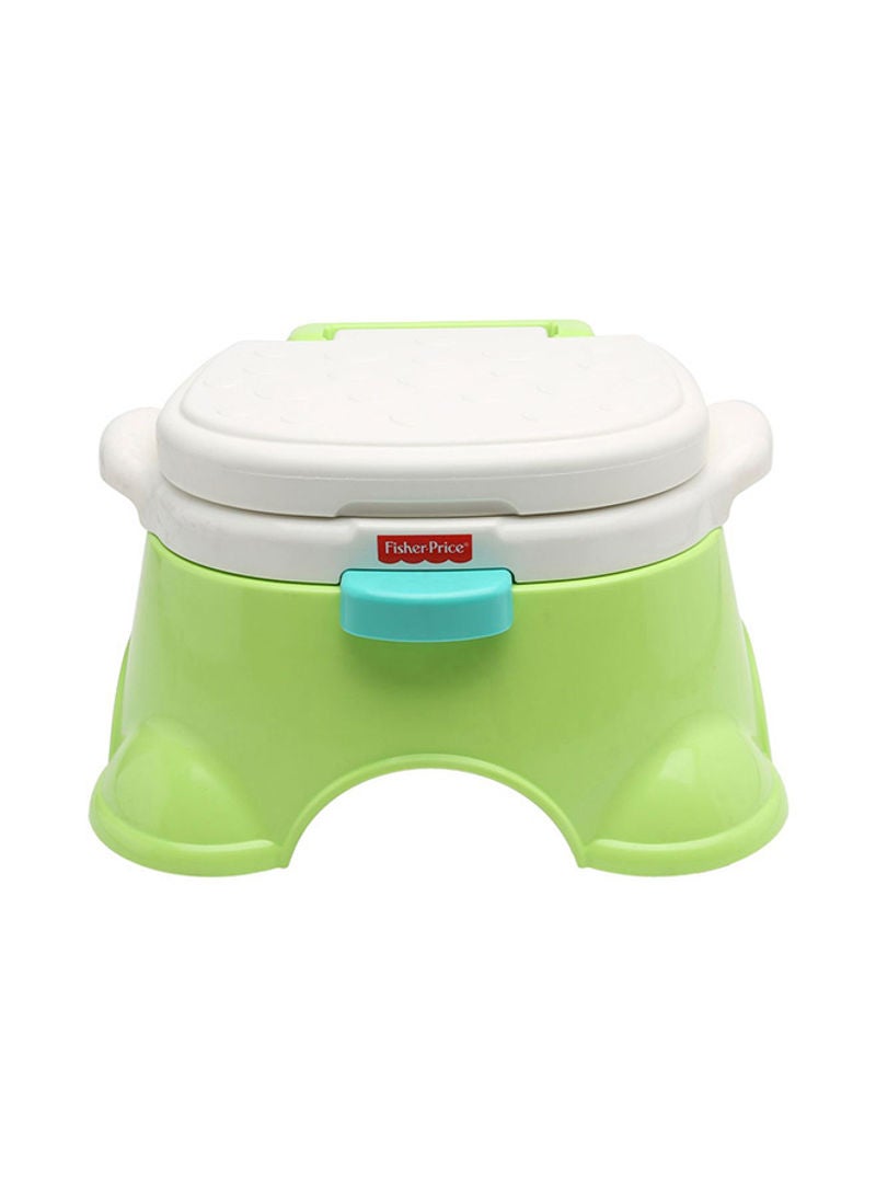 Fisher-Price 3-In-1 Royal Stepstool Potty - Green/White/Blue - Image 1