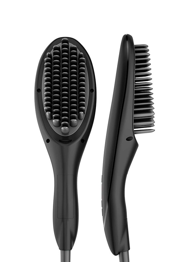 Rush Brush - S3 Straightener Brush , Fast Heating , Shiny Effect , ionic Tec , 230°C , Tourmaline Ceramic Black - Image 1