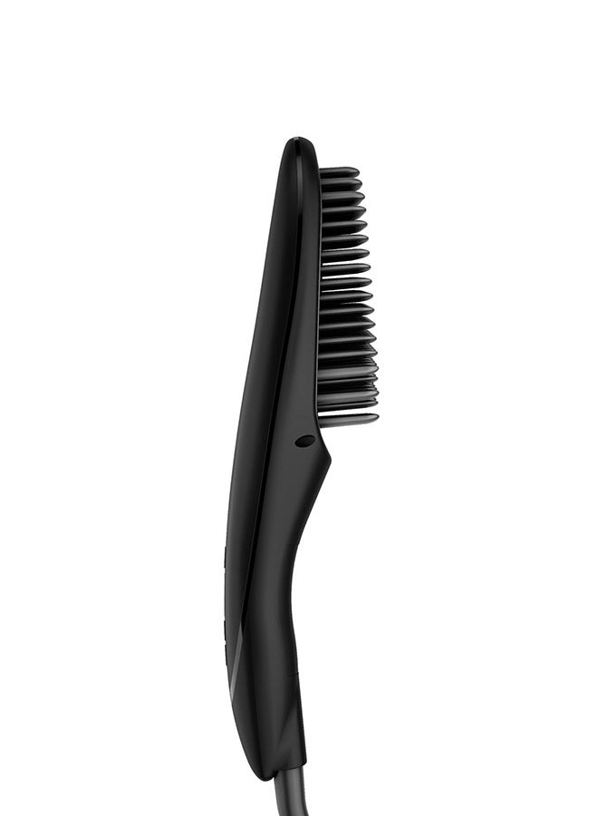 Rush Brush - S3 Straightener Brush , Fast Heating , Shiny Effect , ionic Tec , 230°C , Tourmaline Ceramic Black - Image 1