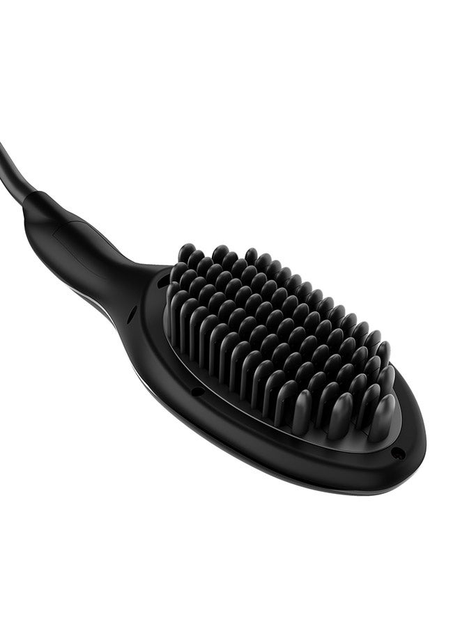 Rush Brush - S3 Straightener Brush , Fast Heating , Shiny Effect , ionic Tec , 230°C , Tourmaline Ceramic Black - Image 1