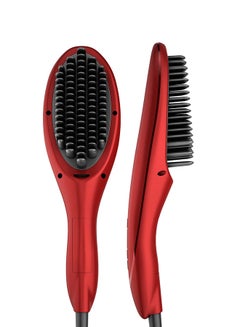 S3 Straightener Brush , Fast Heating , Shiny Effect , ionic Tec , 230°C , Tourmaline Ceramic Red