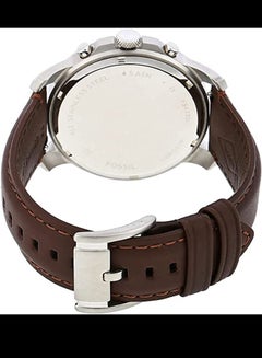 Men's Leather Analog Quartz Watch FS4735 - 44 mm - Brown - v1665413658/N11817418A_10