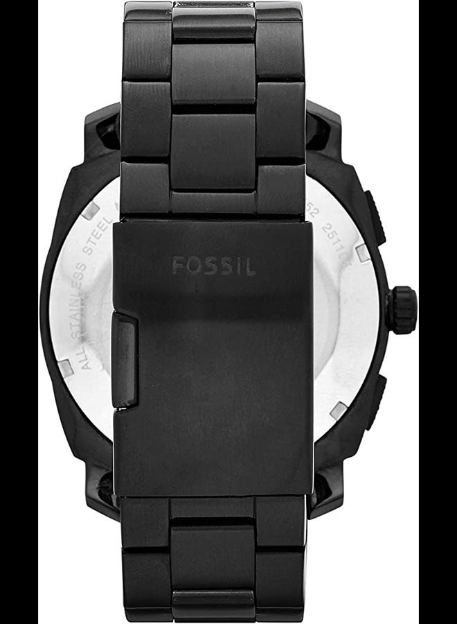 Men's Water Resistant Stainless Steel Analog Watch FS4552 - 45 mm - Black - v1665413660/N12893323A_6