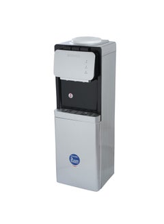 3 Tap Free Standing Water Dispenser with Refrigerator Cabinet | 3 Taps (Hot, Cold, and Normal) | Stainless Steel Water Tank with 1.0L Hot & 2.2L Cold Capacity | LED Light Indicator SWD-53 Silver