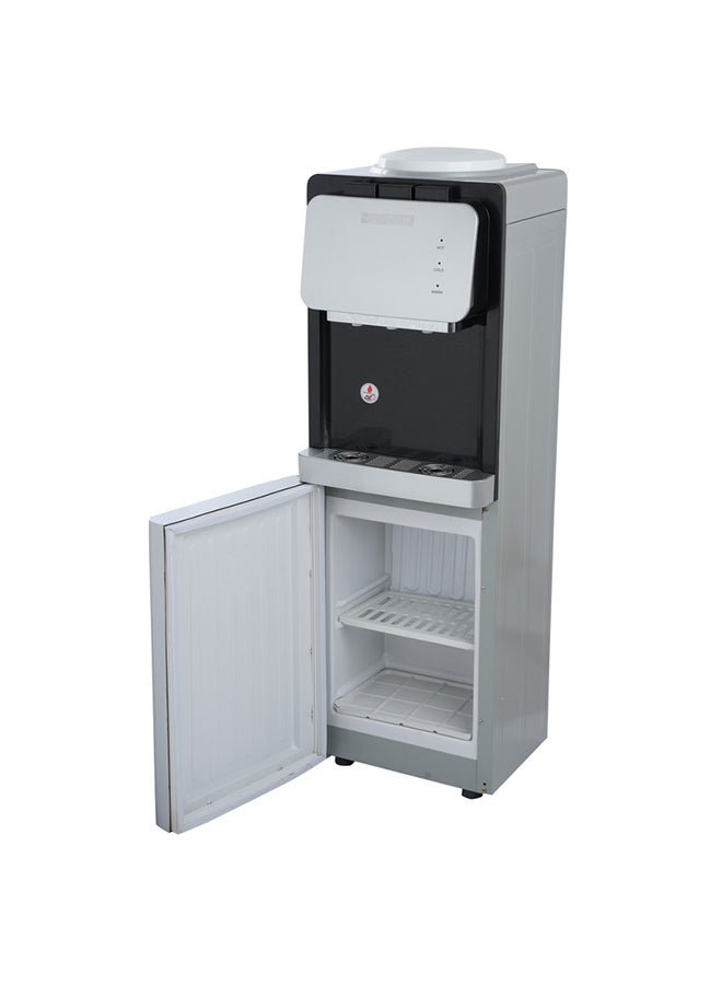 SONASHI - 3 Tap Free Standing Water Dispenser with Refrigerator Cabinet | 3 Taps (Hot, Cold, and Normal) | Stainless Steel Water Tank with 1.0L Hot & 2.2L Cold Capacity | LED Light Indicator SWD-53 Silver - Image 1