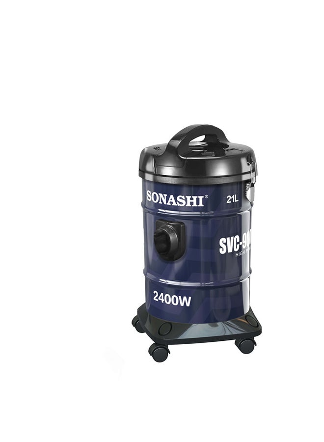 مكنسة كهربائية برميل بسعة 21 لتراً 2400 W SVC-9008DN أسود/ أزرق