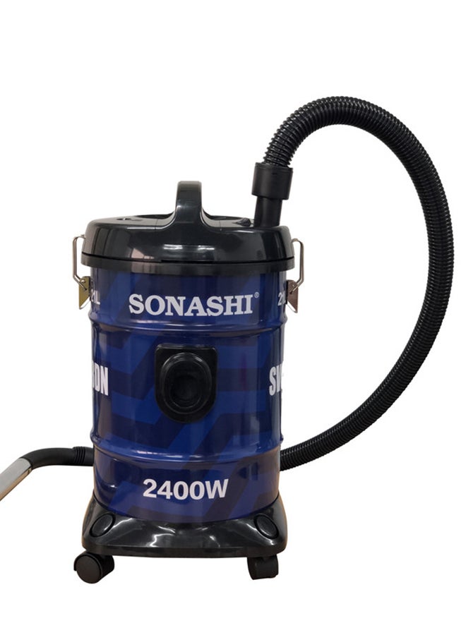 مكنسة كهربائية برميل بسعة 21 لتراً 2400 W SVC-9008DN أسود/ أزرق