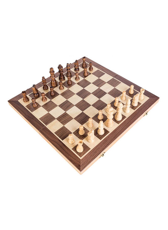 Generic - Wooden Chess Board Sturdy And Durable Construction Rich Detailed Design 40x40x5cm - Image 1
