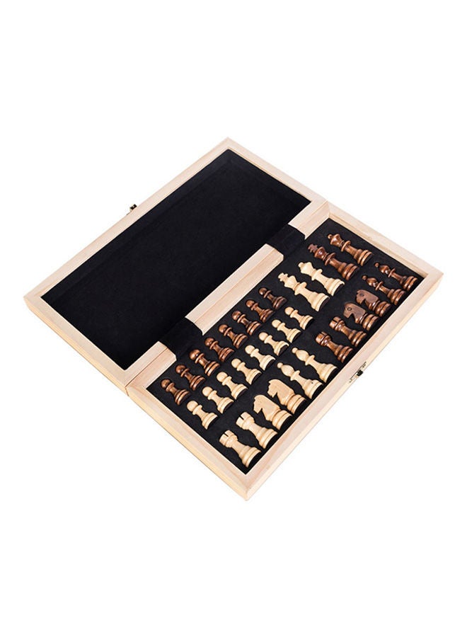 Generic - Wooden Chess Board Sturdy And Durable Construction Rich Detailed Design 40x40x5cm - Image 1