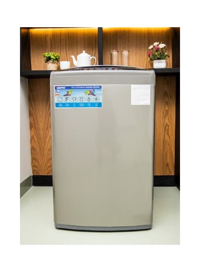 GEEPAS - Fully Automatic Top Load Washing Machine With Durable Body/Highly Efficient/Premium Design/LED Digital Display/Diamond Drum For Better Cleaning 9 Kg 9 kg 540 W GFWM1090SCXN Silver - Image 1